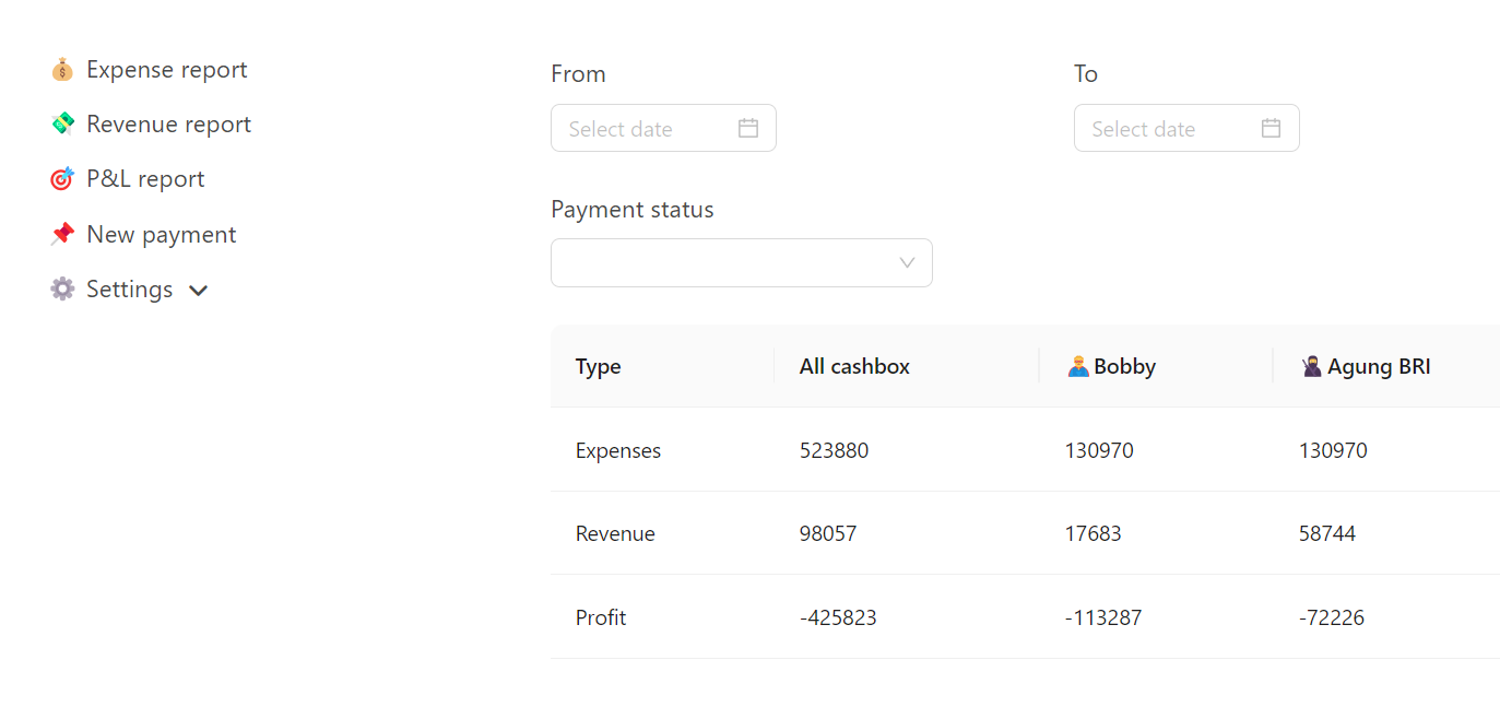 Приложение для учета доходов и расходов
