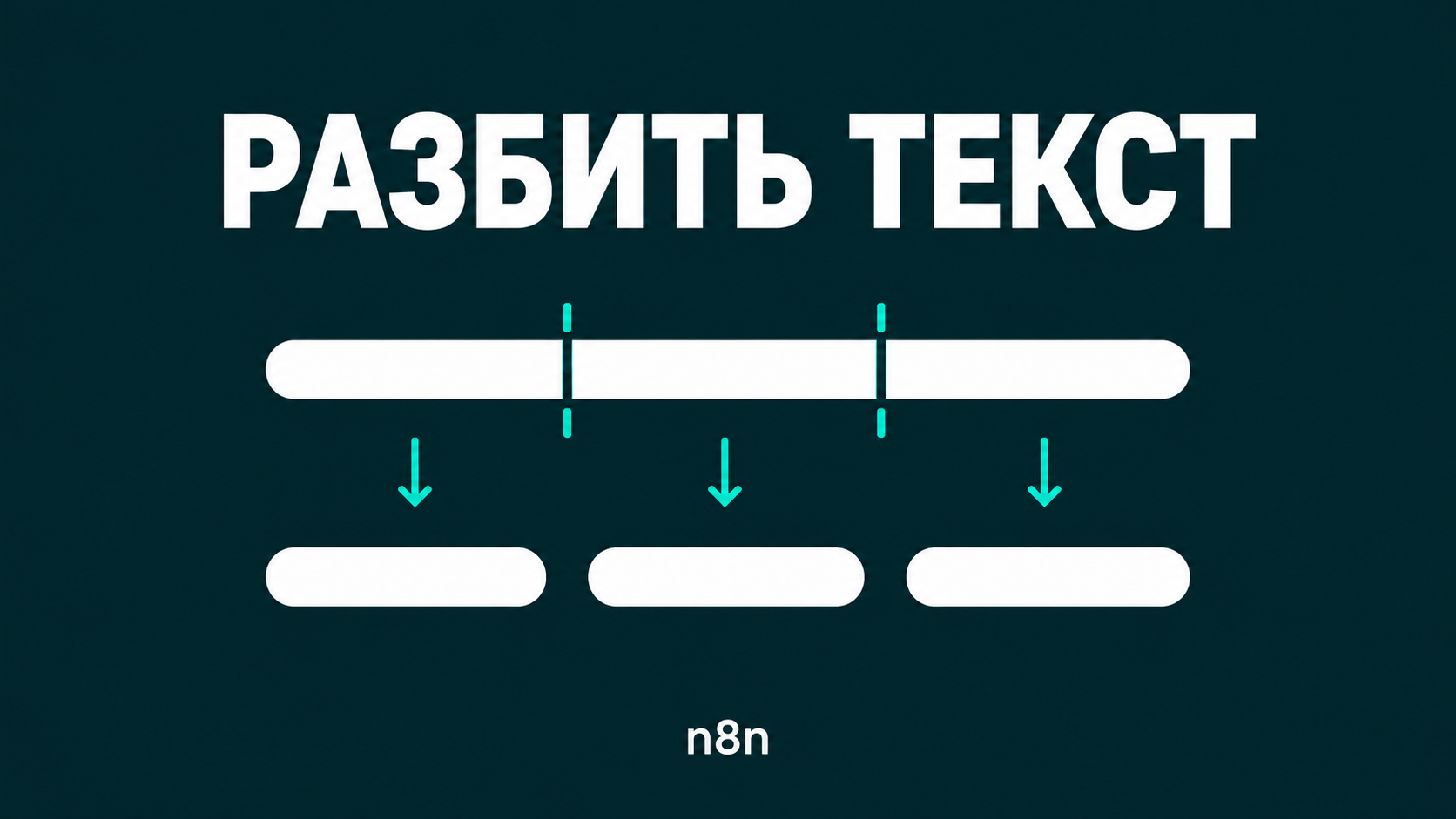 n8n. Как разбить текст на куски по определенному символу.